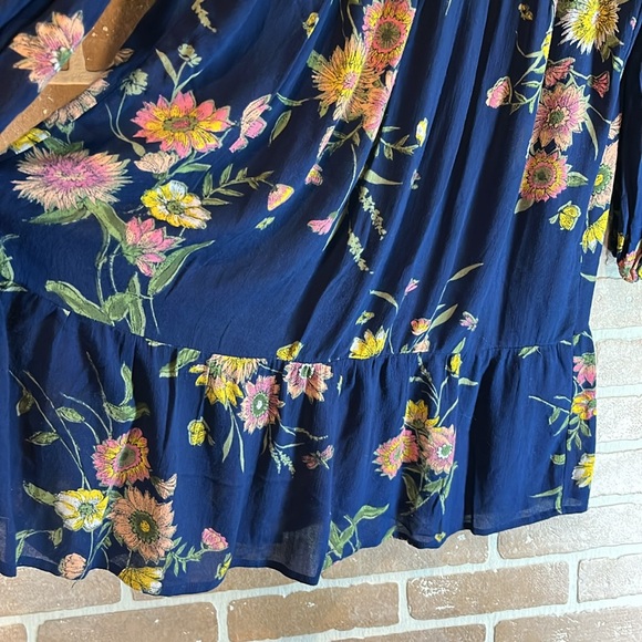 Old Navy Dress Medium Floral Boho Long Sleeve Women’s Gauzy Flowy - Picture 9 of 12